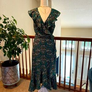 Max studio high low sleeveless wrap dress